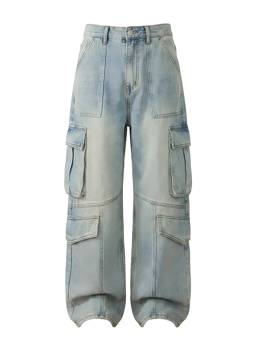 Samerao Wide Leg Cargo Jeans
